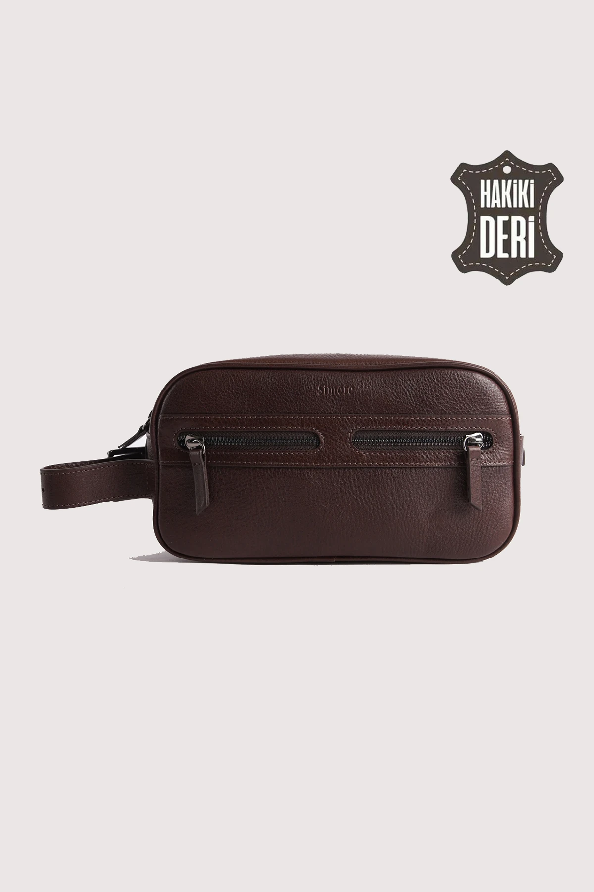 Hakiki Deri Erkek Takım Çantası SMR8518 - Kahverengi