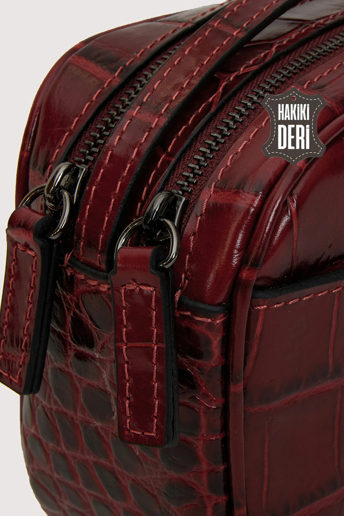 Hakiki Deri Kadın Çapraz Omuz Çantası SMR8975