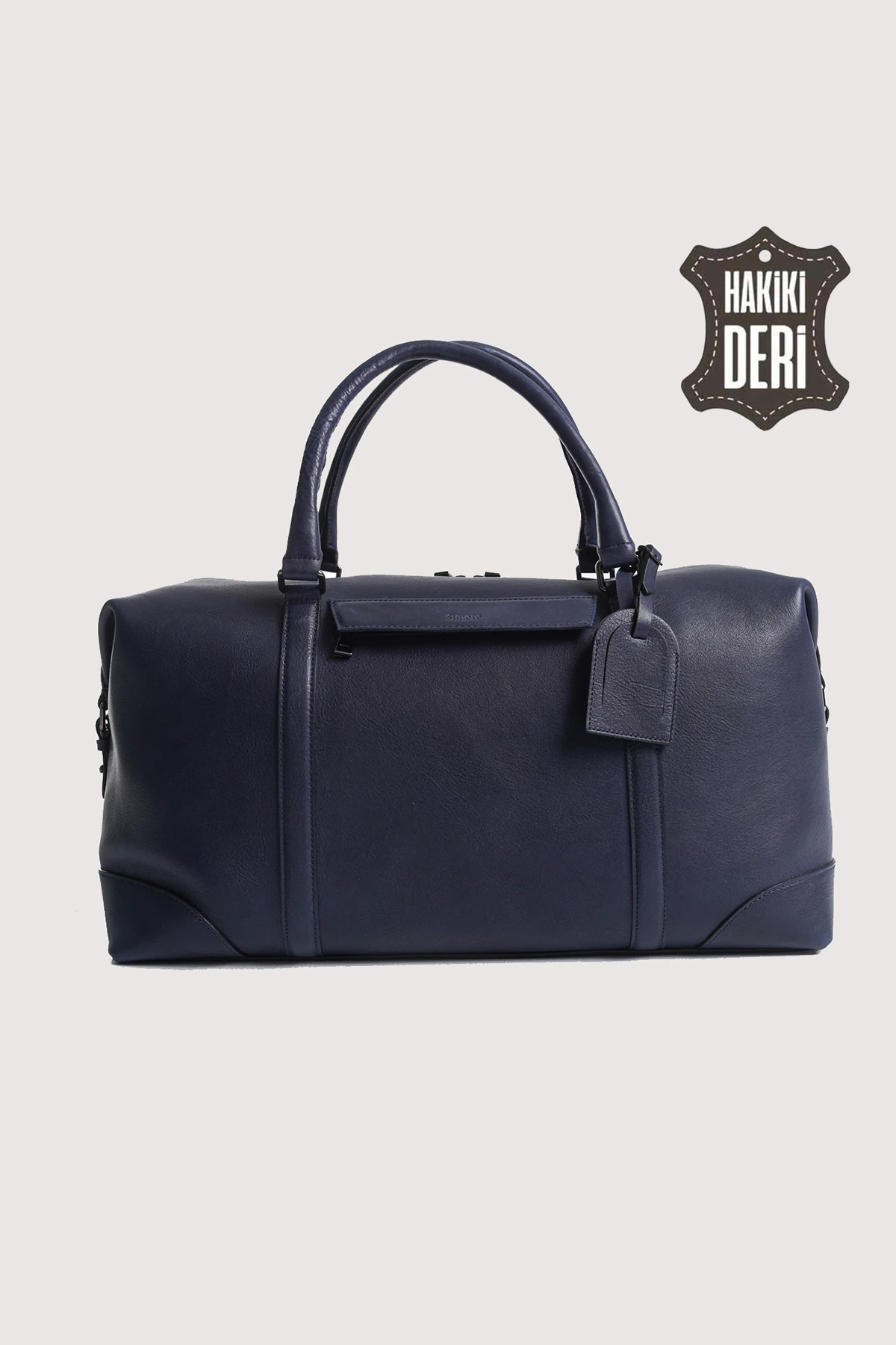 Hakiki Deri Erkek Valiz Çantası SMR6788 - Simore - Lacivert
