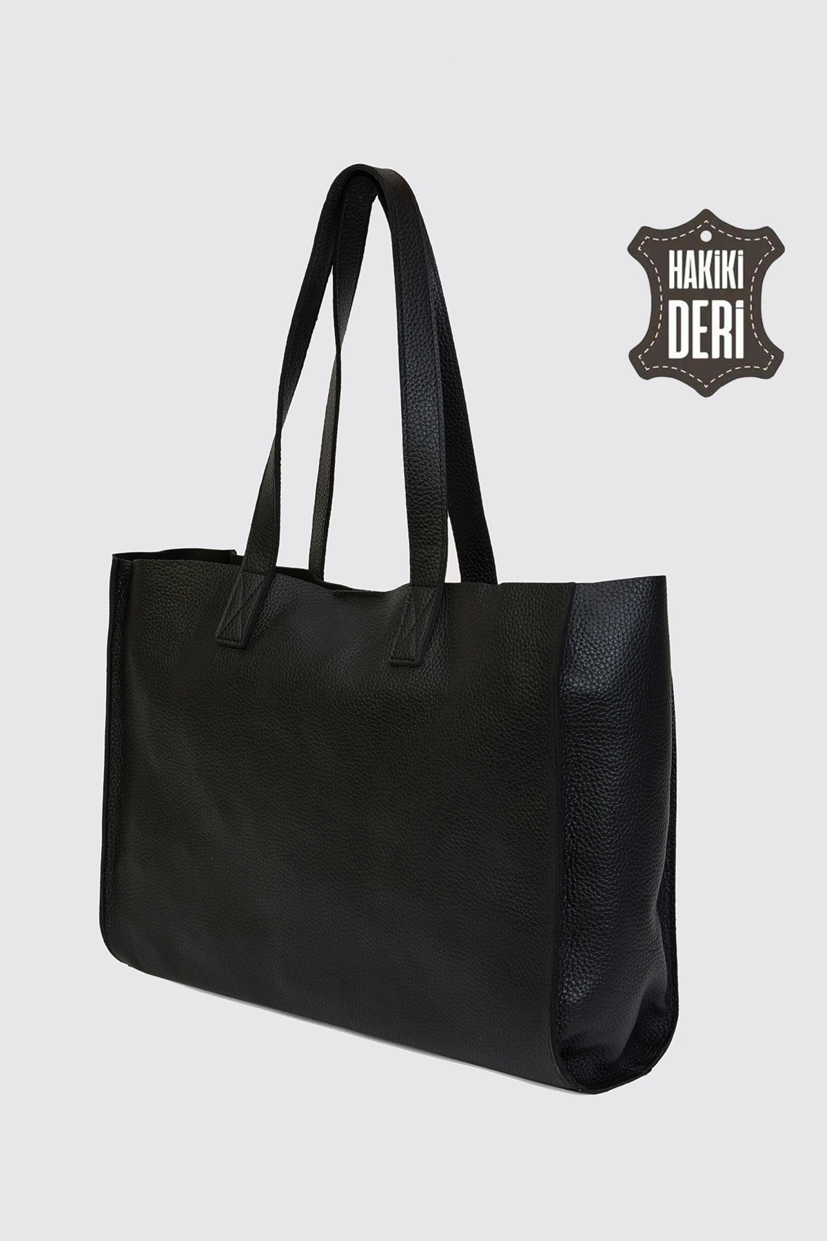 City Tote Hakiki Deri Omuz Çantası SMR9182