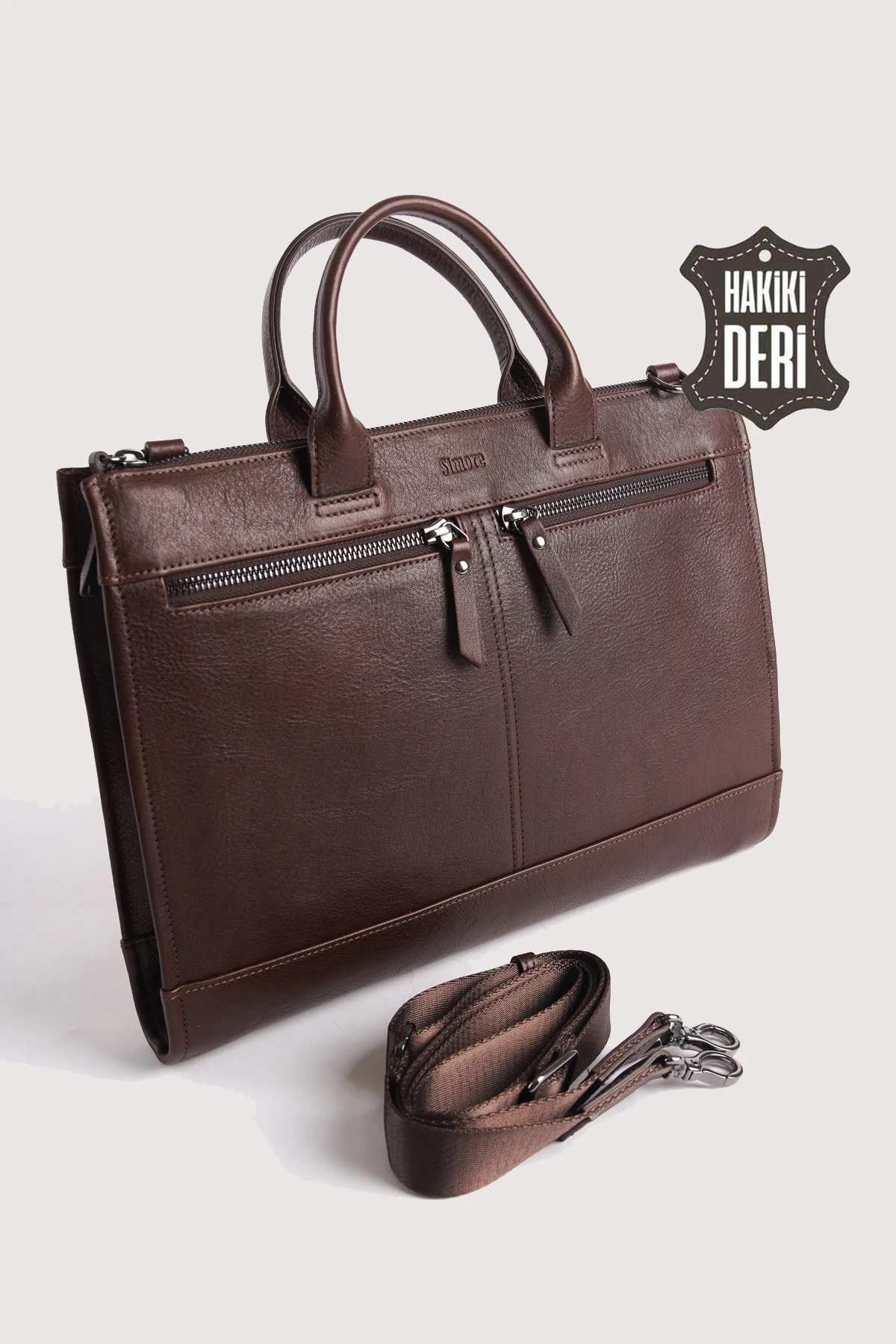 Hakiki Deri Erkek Evrak Çantası SMR6981 - Simore
