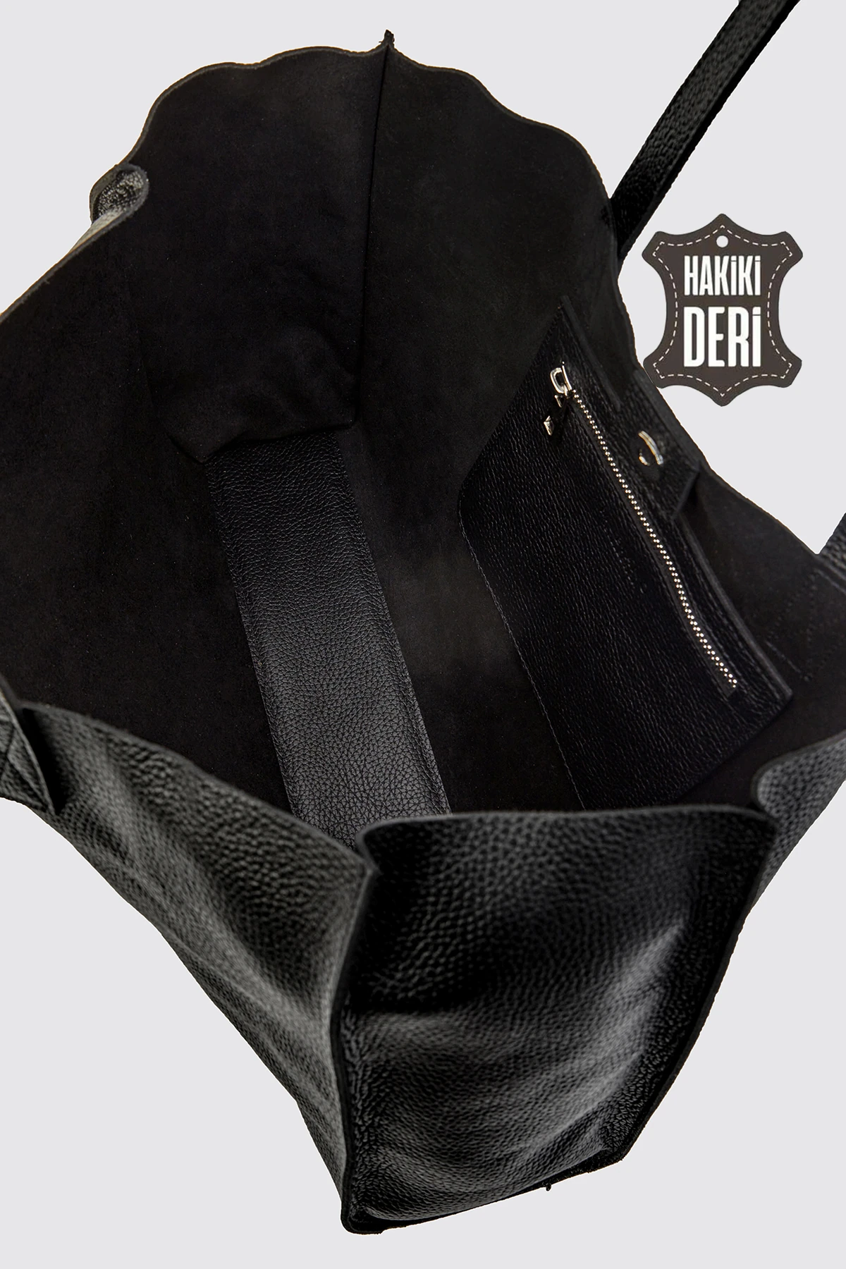 City Tote Hakiki Deri Omuz Çantası SMR9182