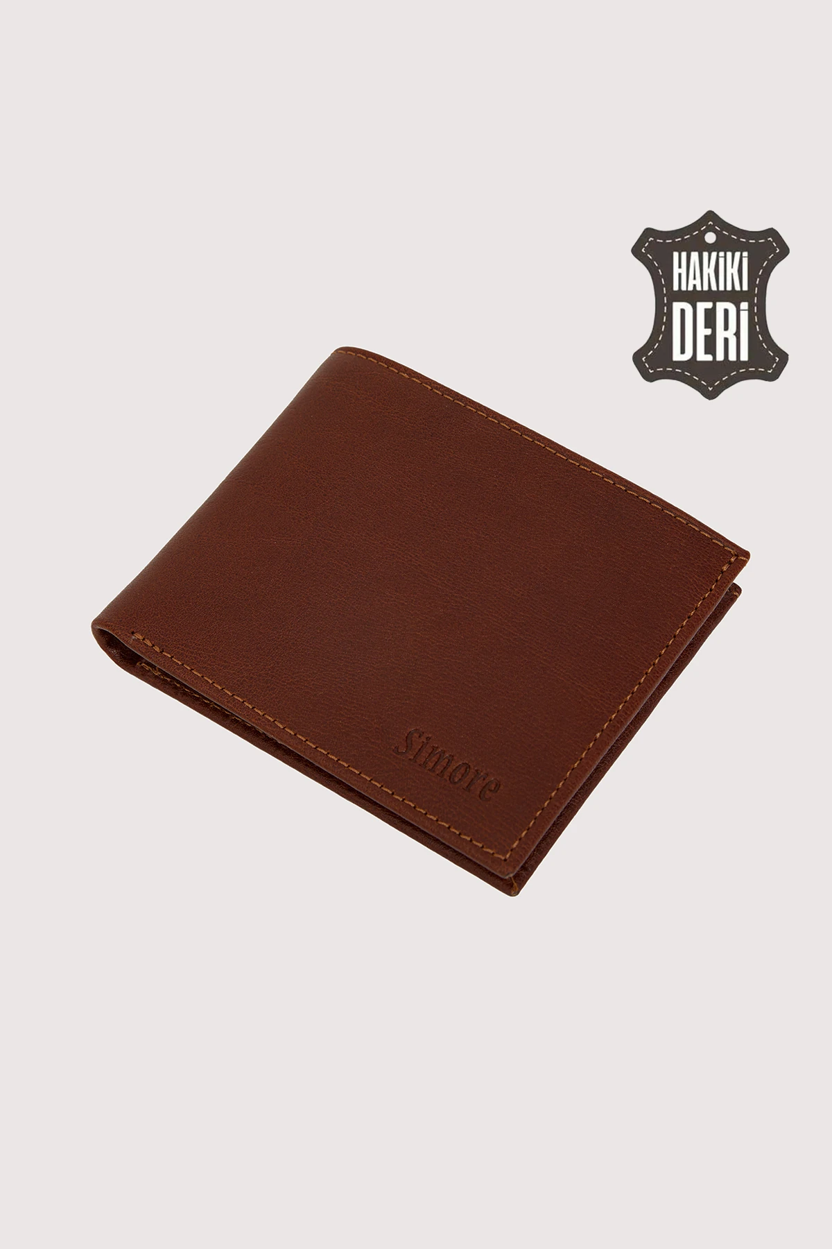 Hakiki Deri Erkek Cüzdan Lacivert SMR2004 - Simore - Taba