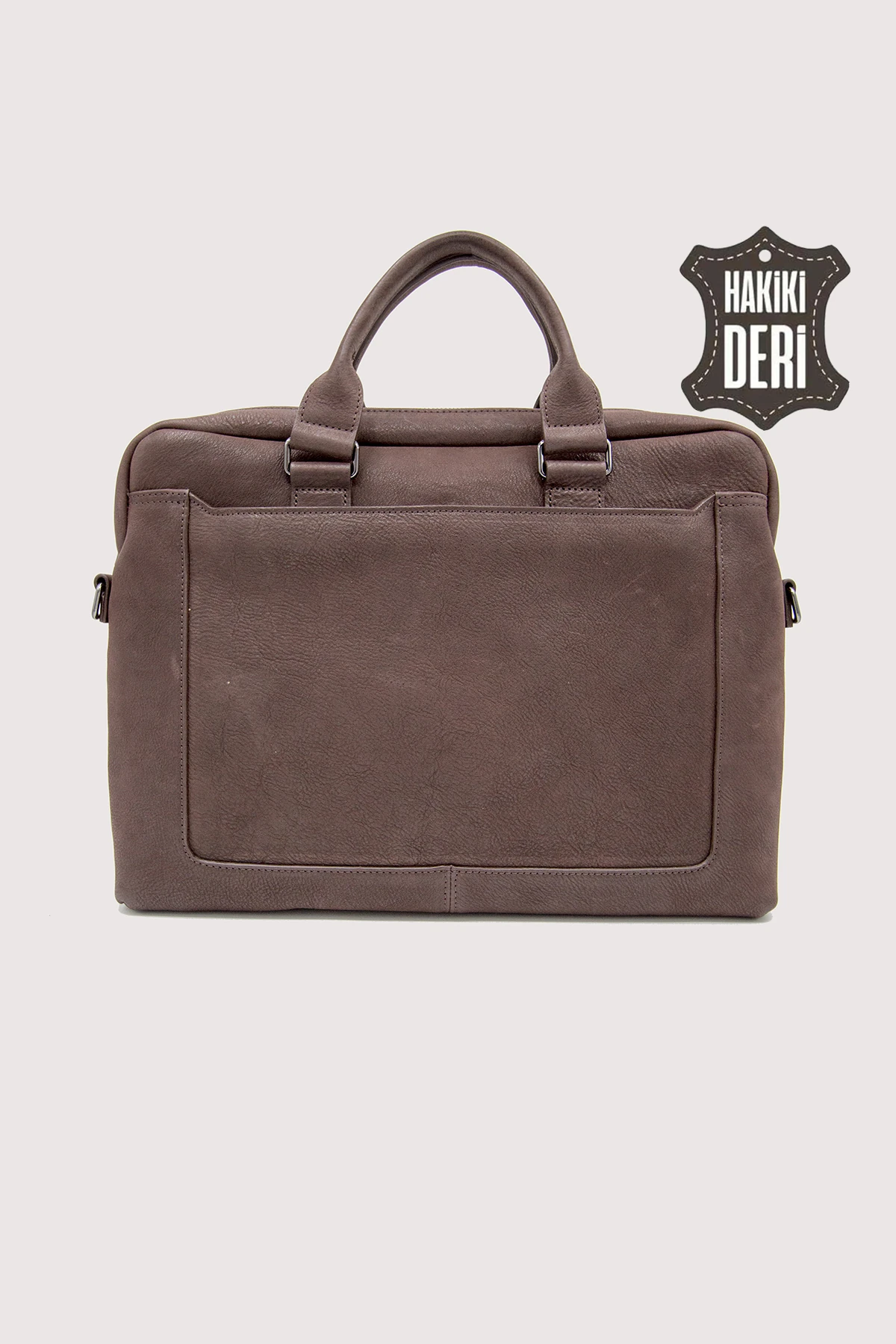 Hakiki Deri Laptop Evrak Çantası SMR7644 - Simore - Kahverengi