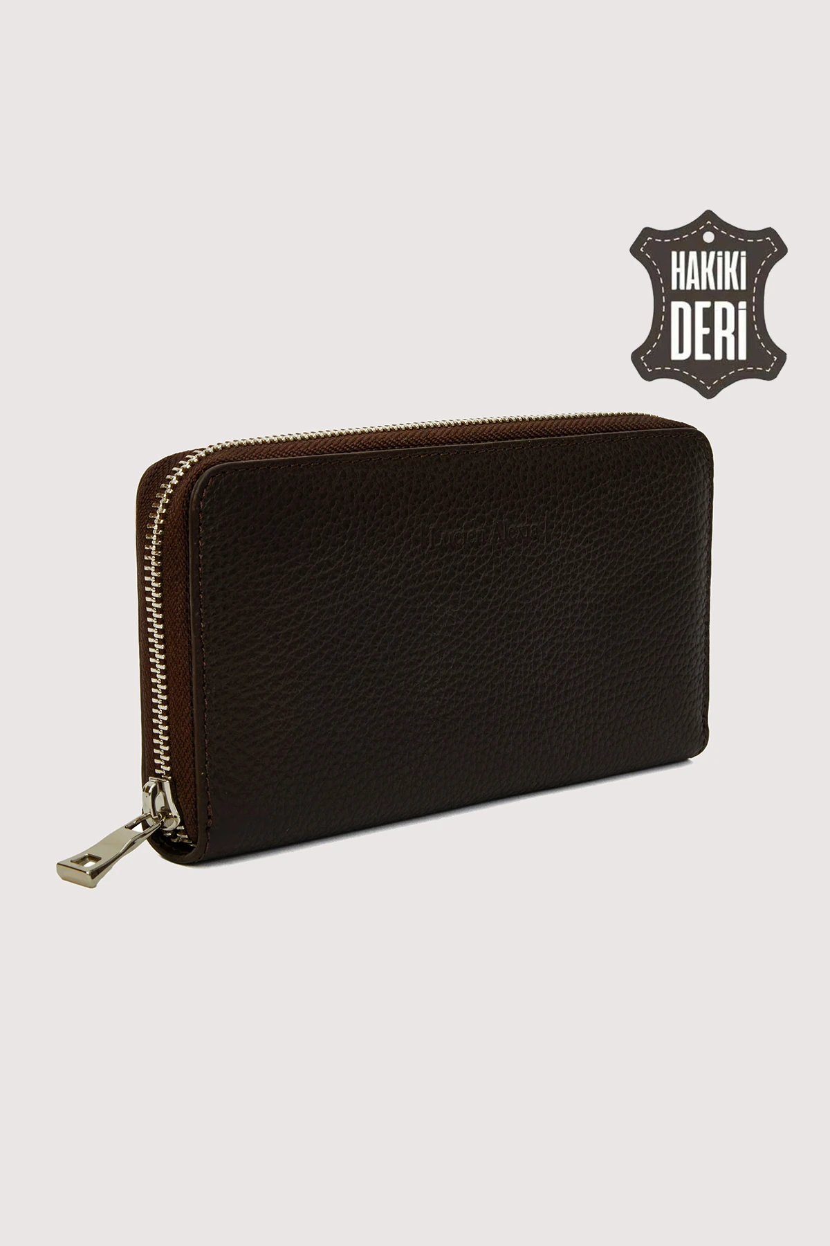 Hakiki Deri Kadın Büyük Boy Fermuarlı Cüzdan SMR5108 - Simore