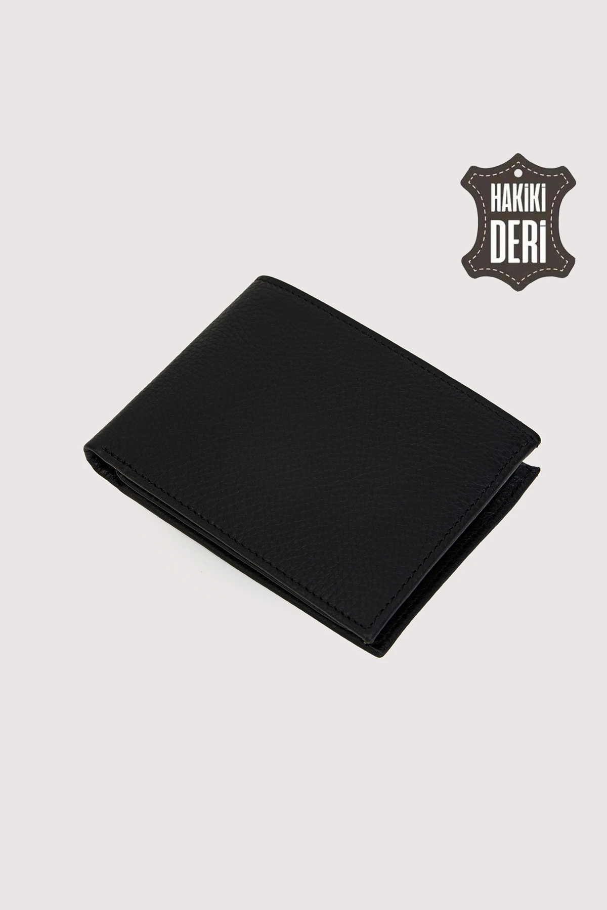 Hakiki Deri Bozuk Para Bölmeli Siyah Erkek Cüzdan SMR2005 - Simore