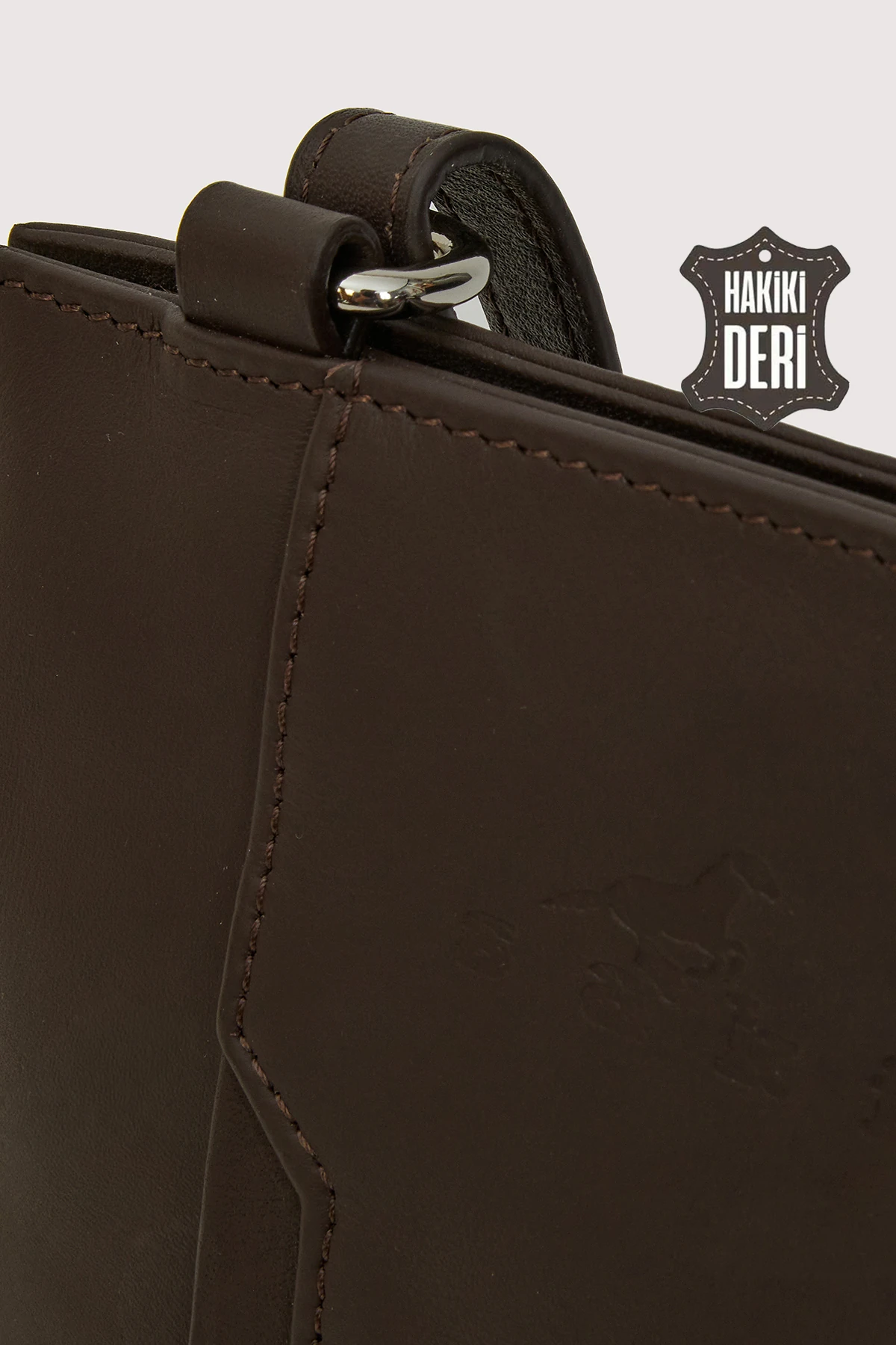 Hakiki Deri Kadın Deri Omuz Çantası Siyah SMR562 - Simore