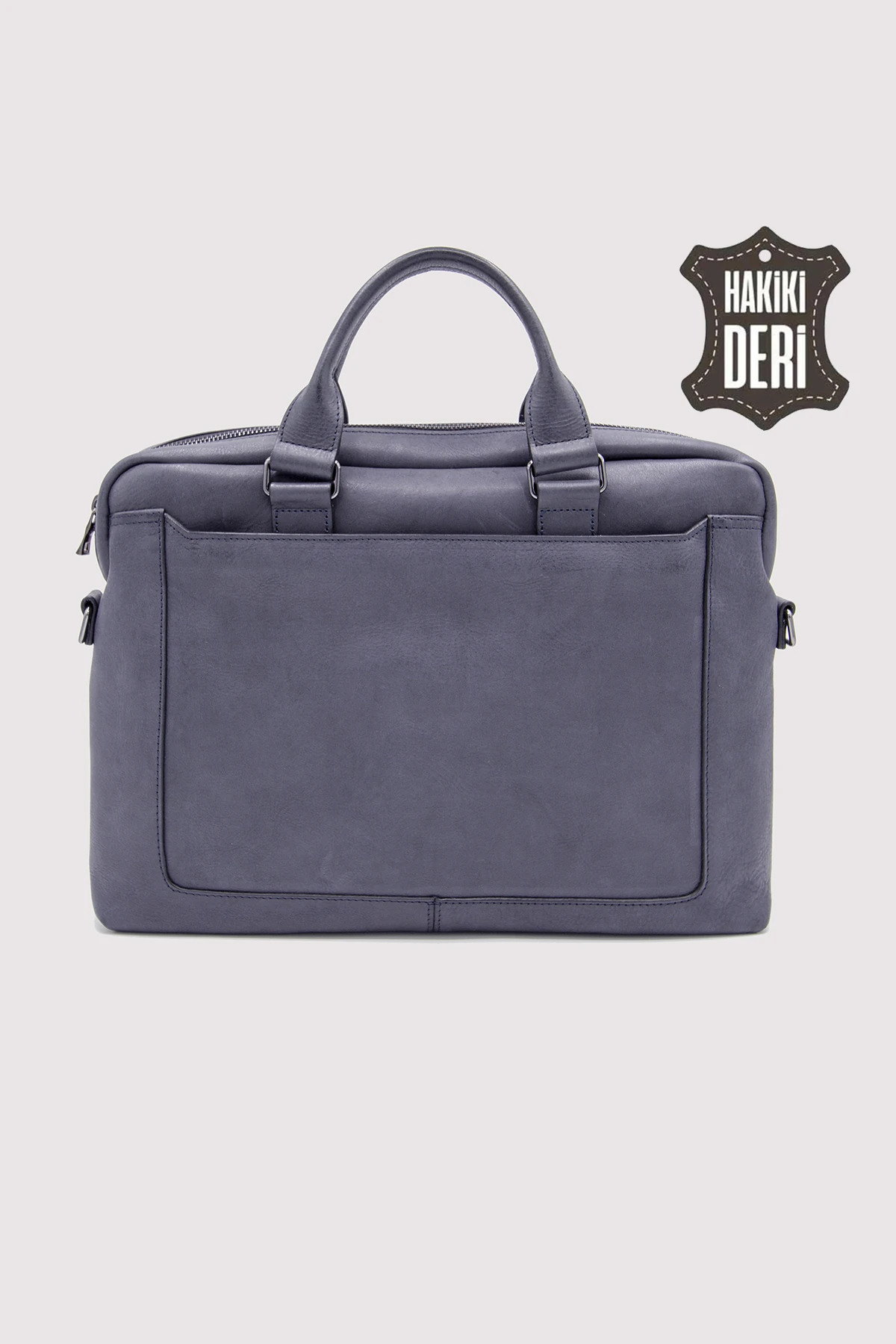 Hakiki Deri Laptop Evrak Çantası SMR7644 - Simore - Lacivert