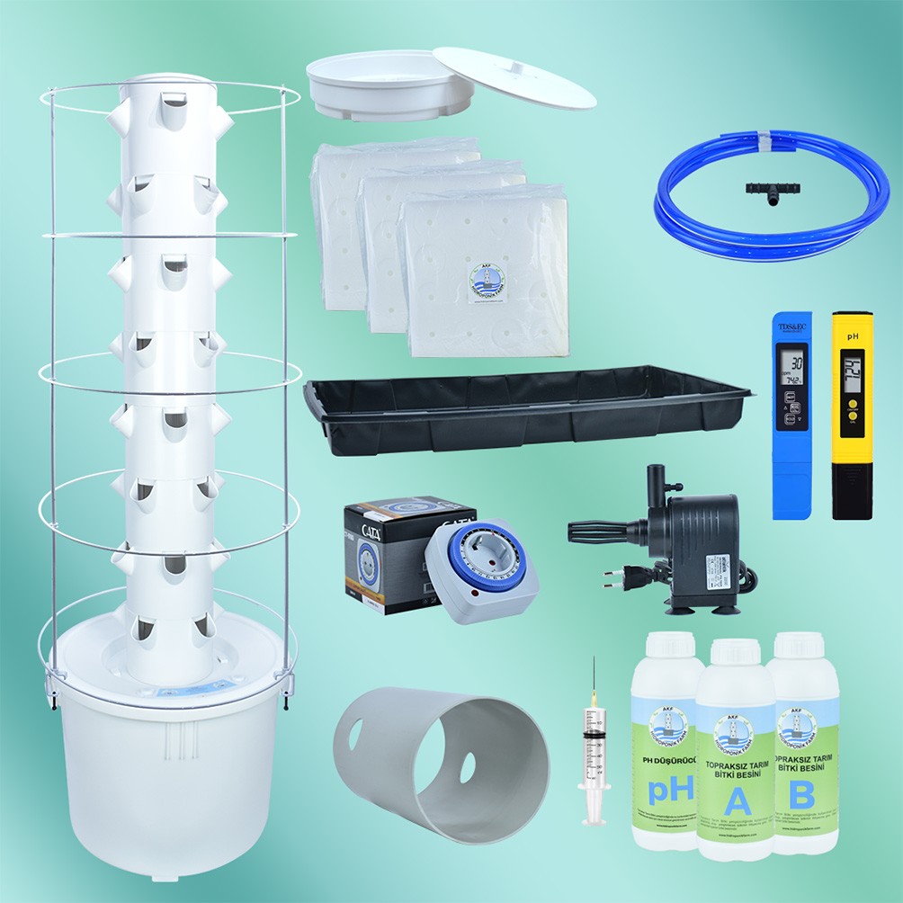 Dikey Hidroponik Sistem Set-4