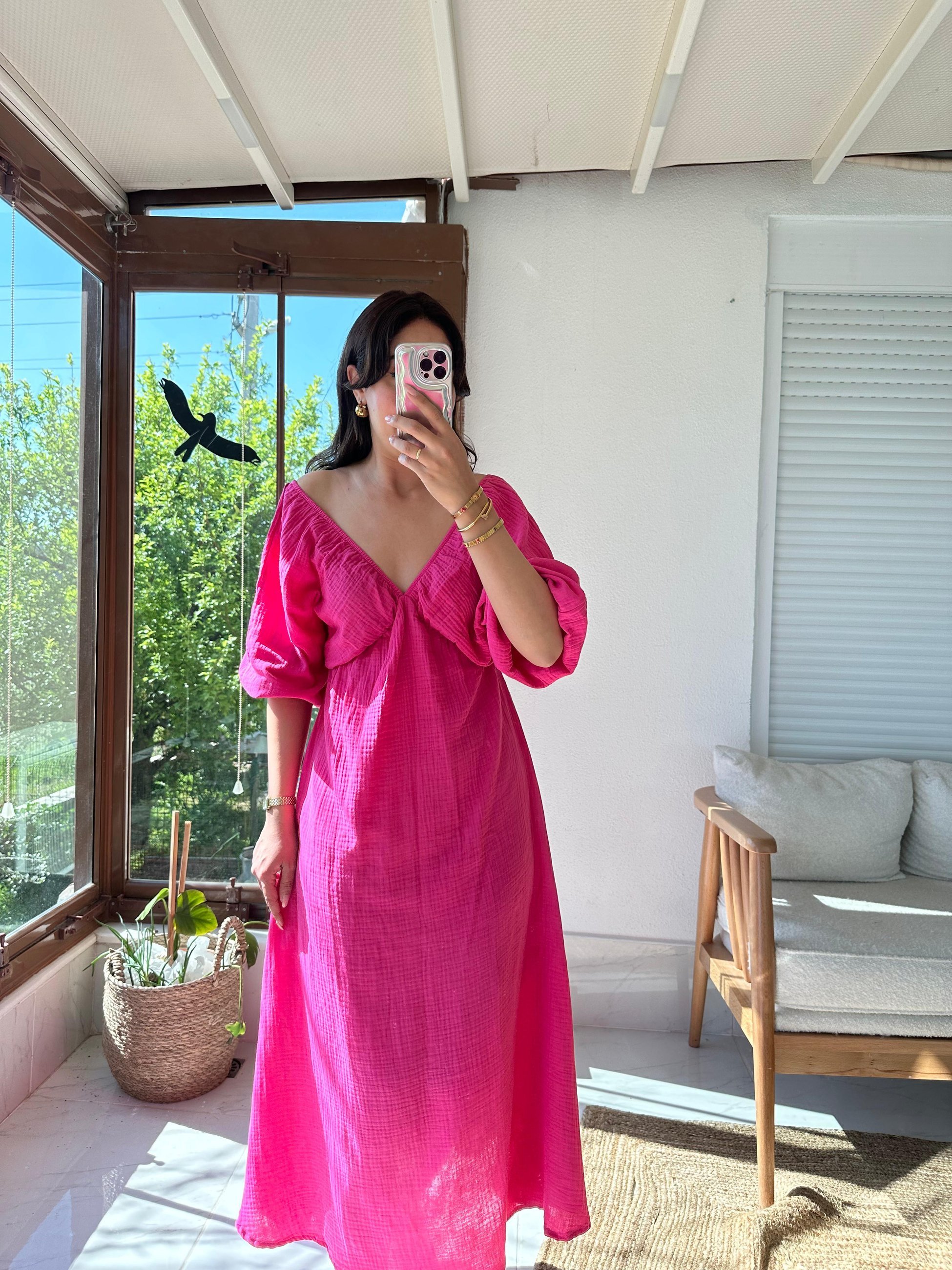 MÜSLİN KUMAŞ ELBİSE