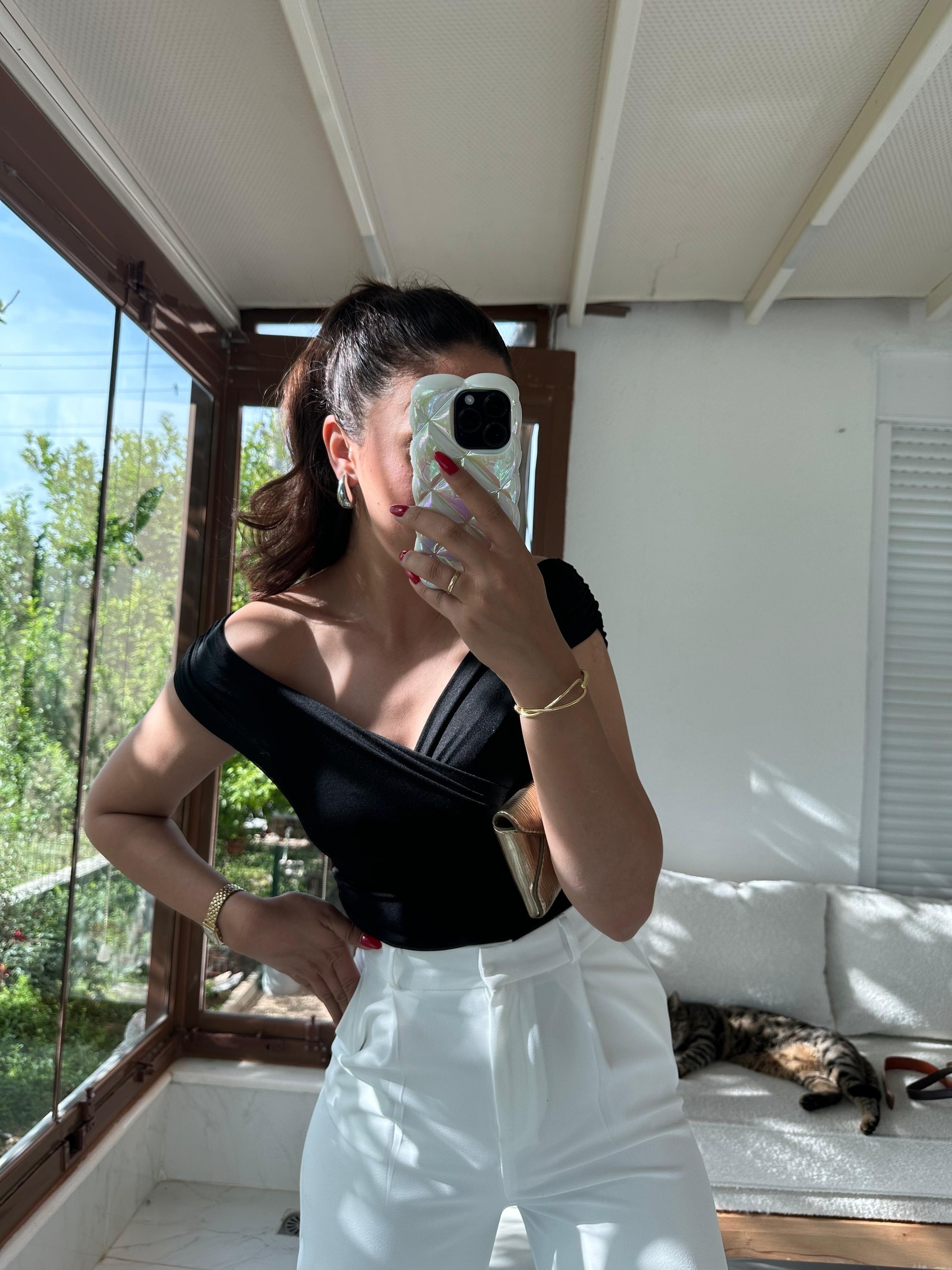 ÇAPRAZ BUZZY KUMAŞ BLUZ