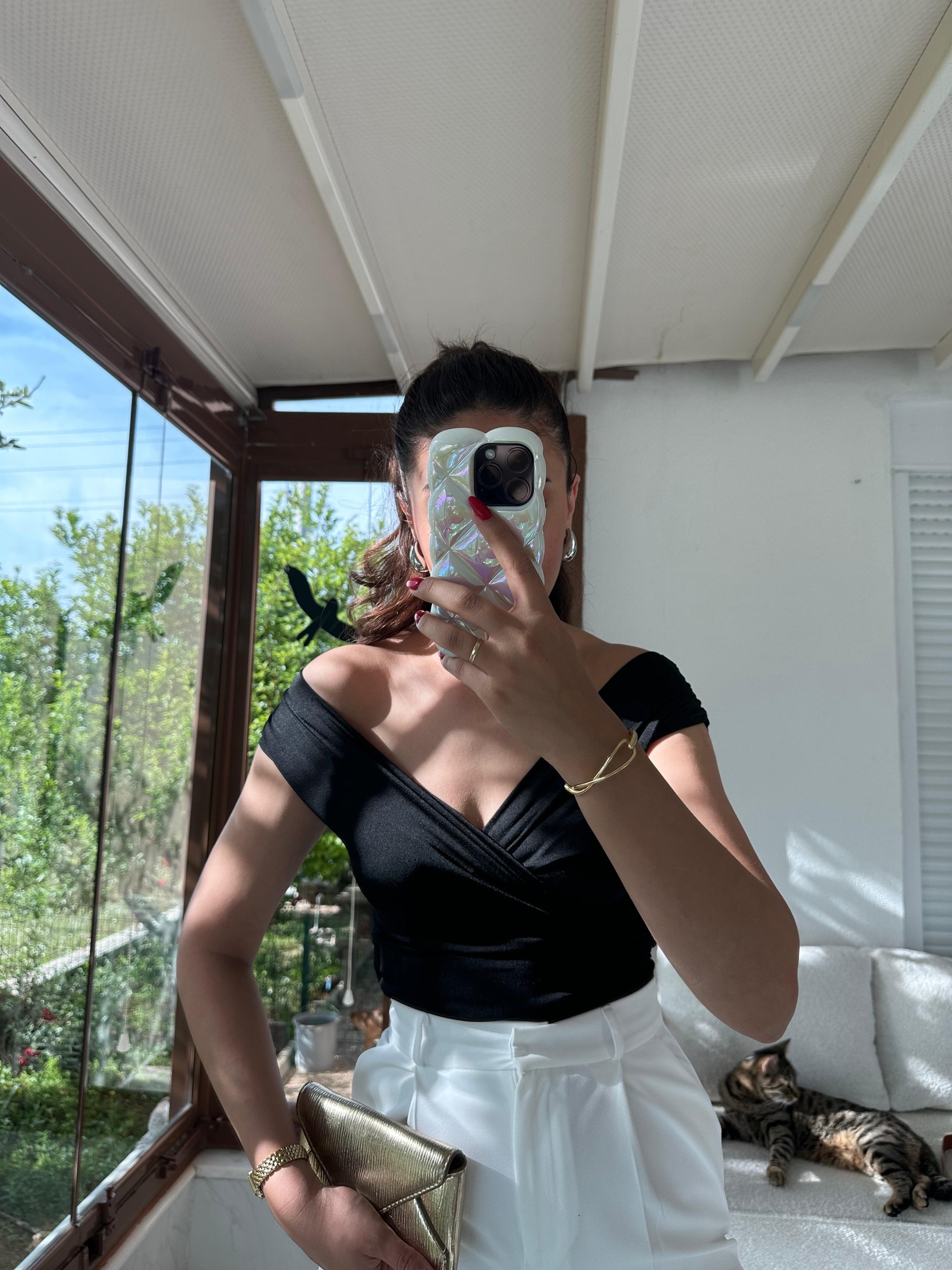 ÇAPRAZ BUZZY KUMAŞ BLUZ