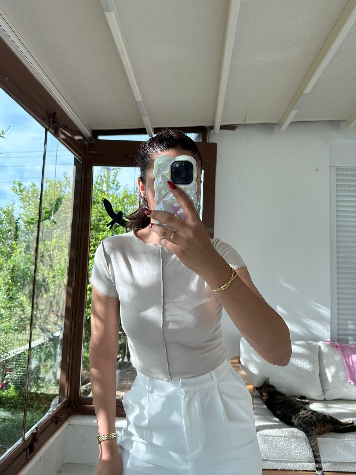 ÇAPRAZ BUZZY KUMAŞ BLUZ
