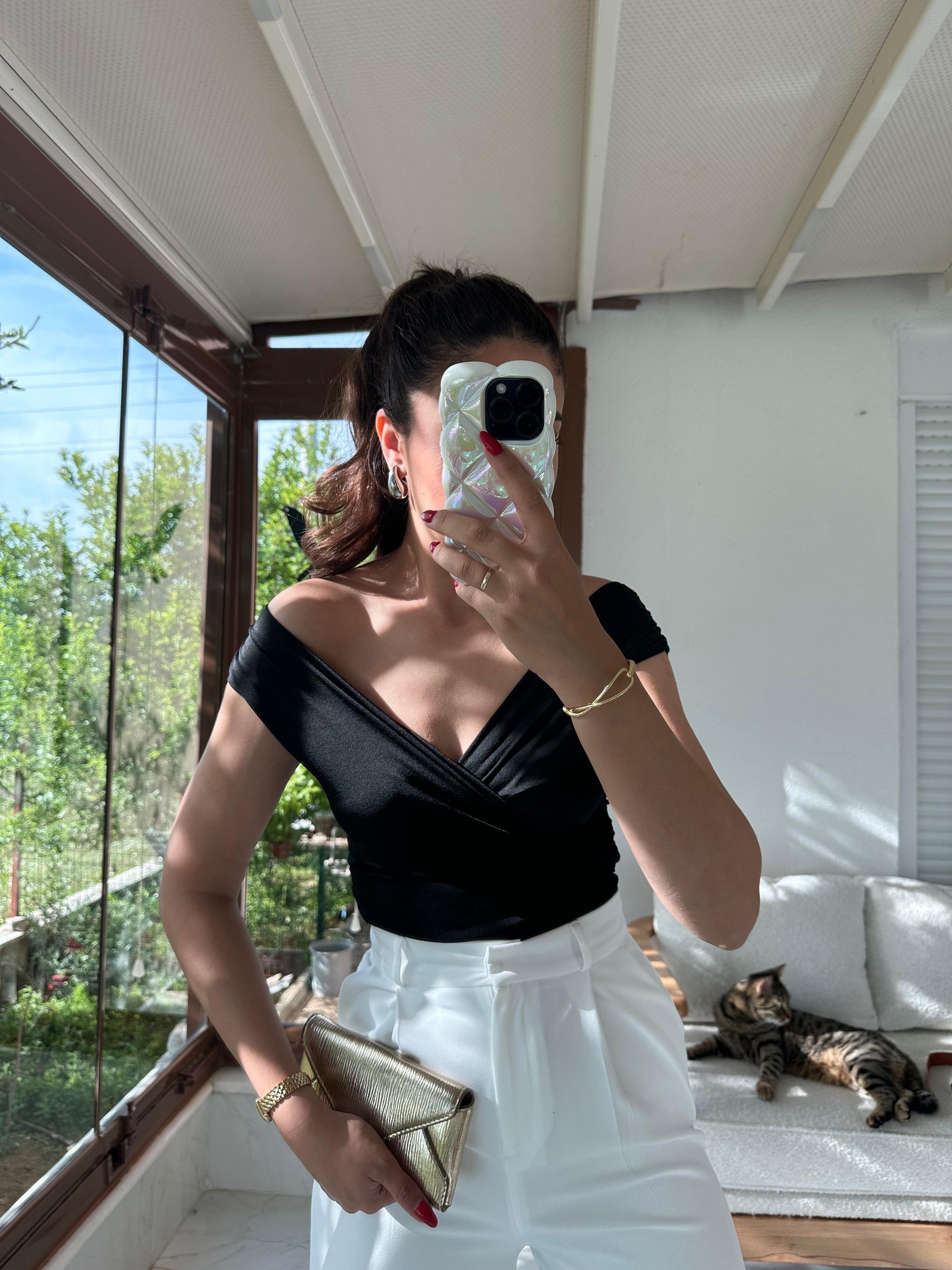 ÇAPRAZ BUZZY KUMAŞ BLUZ