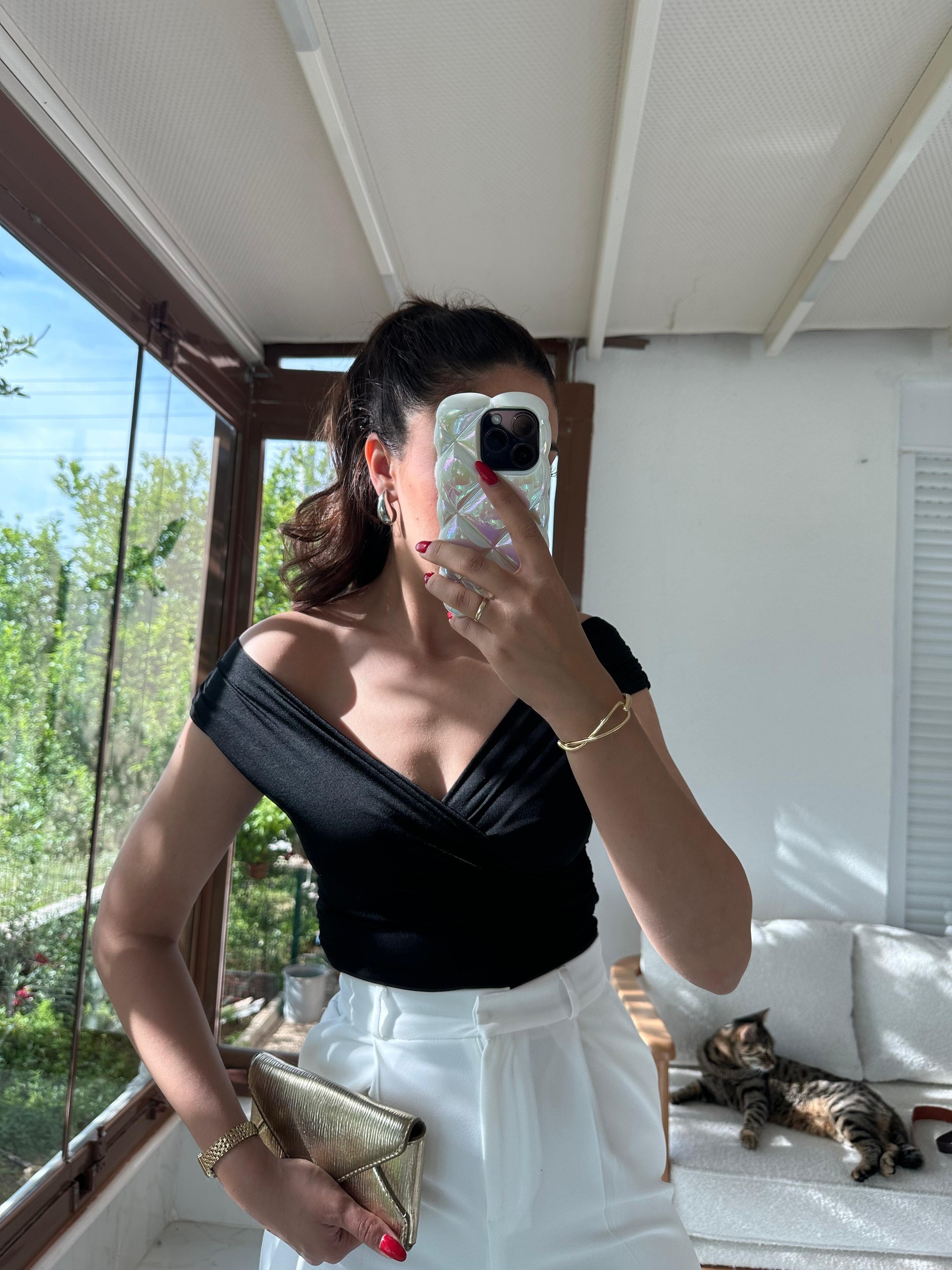 ÇAPRAZ BUZZY KUMAŞ BLUZ