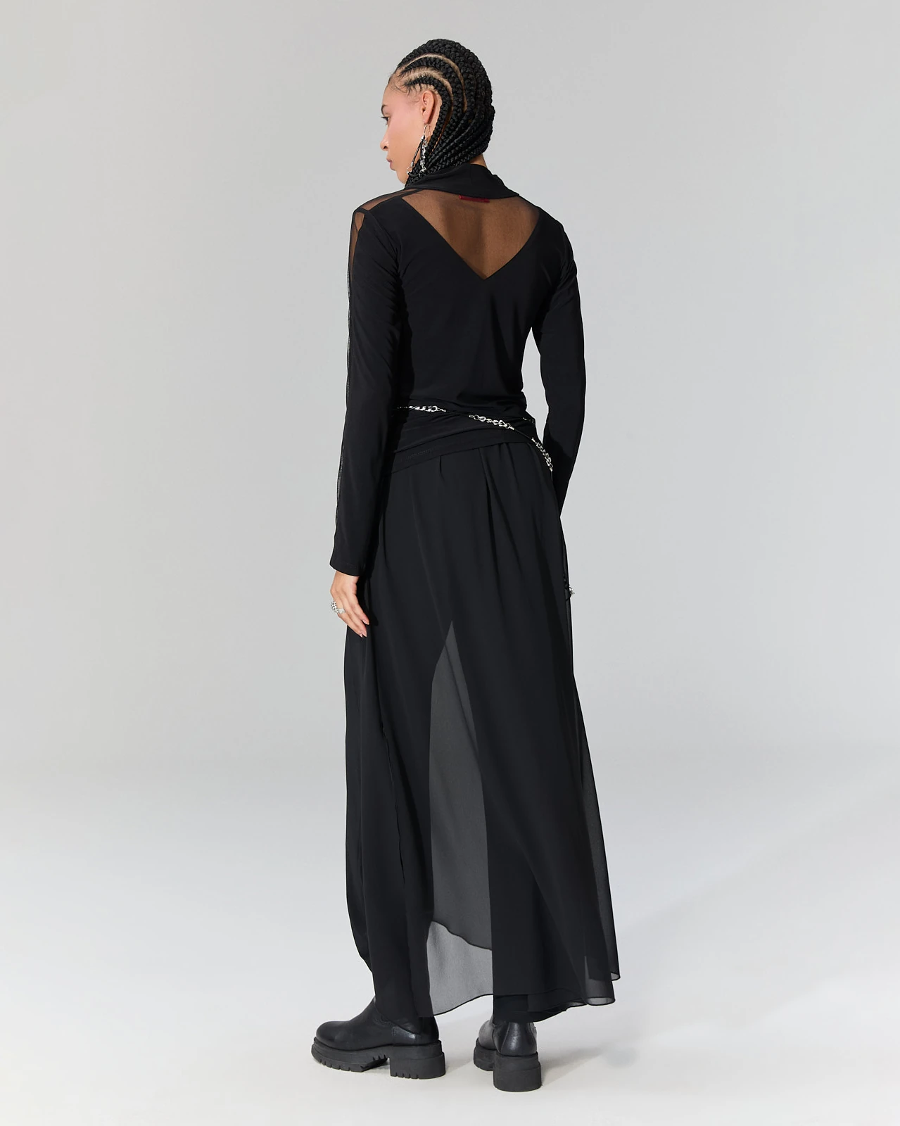 Tül Detaylı Balıkçı Bluz