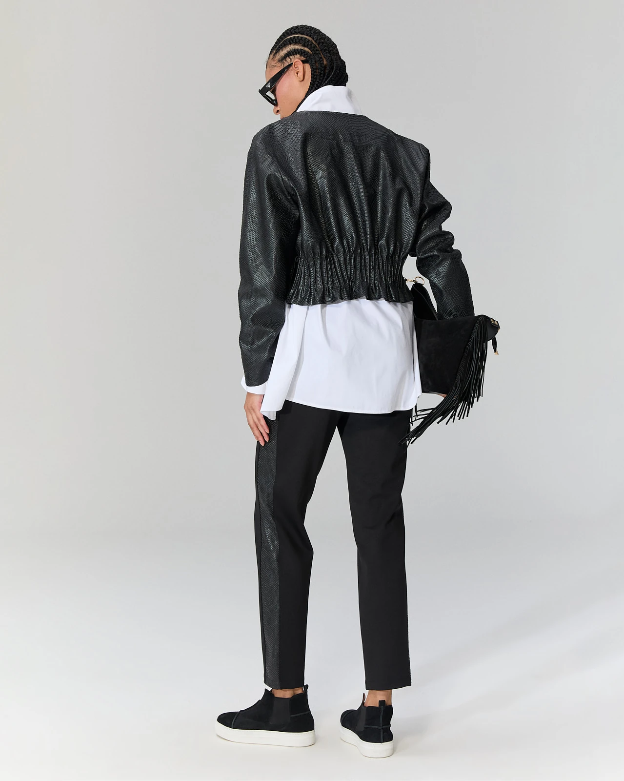 Fermuarlı Deri Ceket