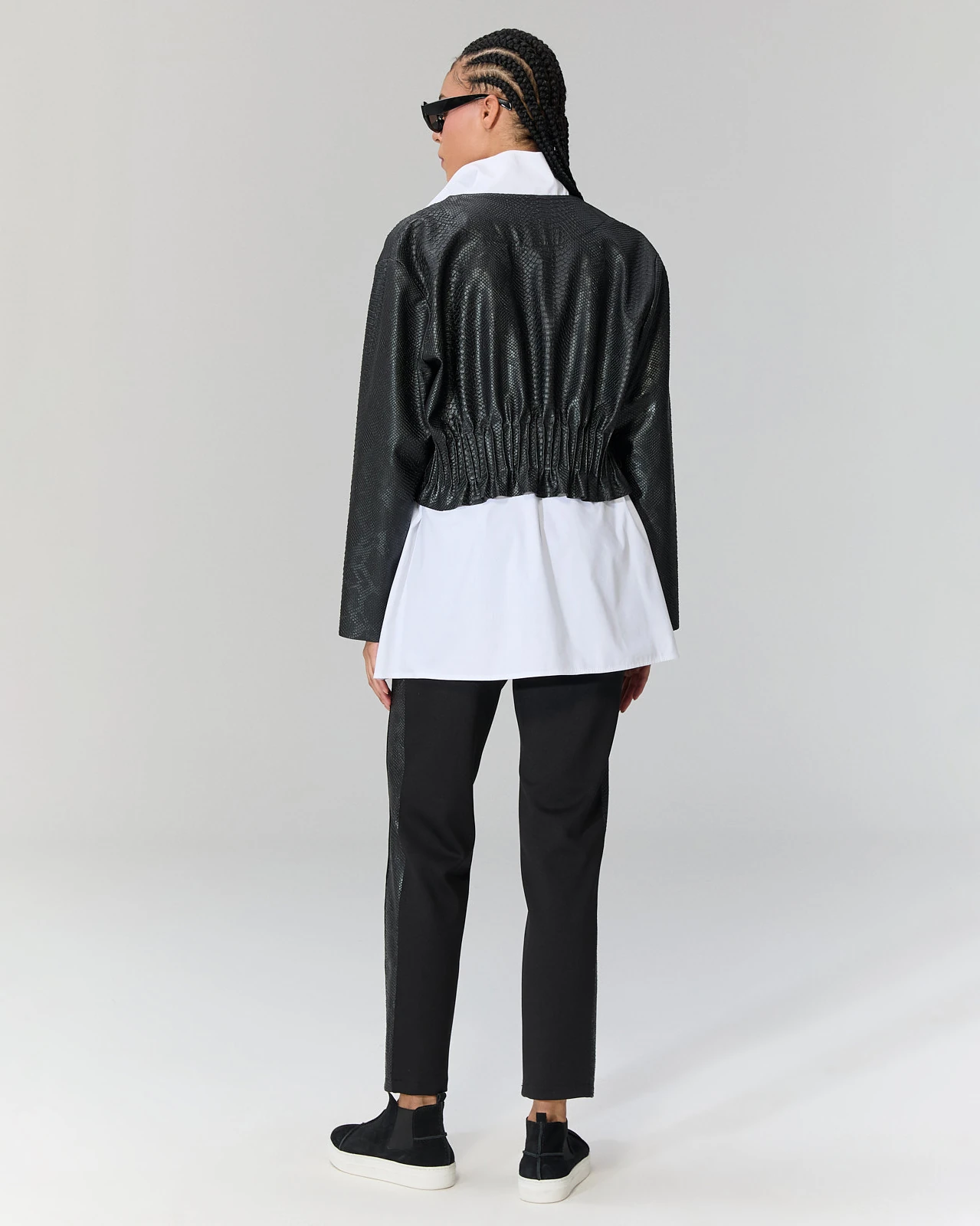 Fermuarlı Deri Ceket