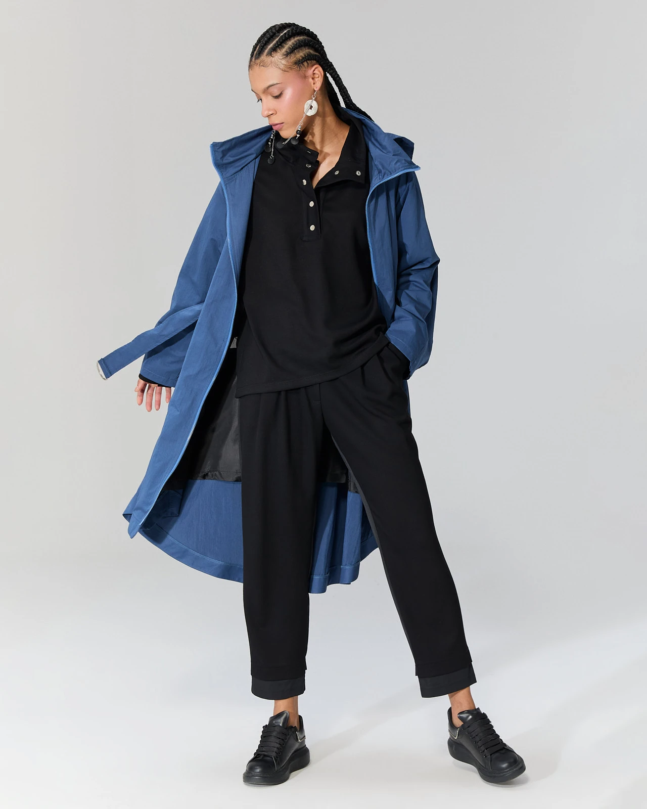 Kapüşonlu Trençkot