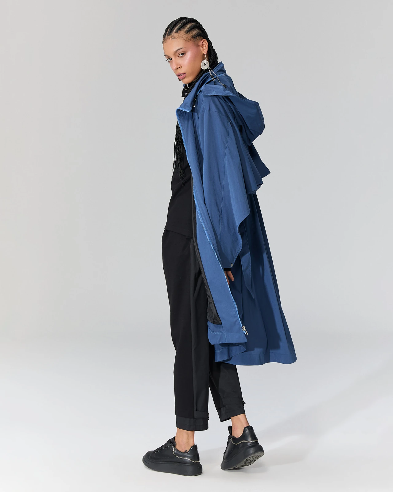 Kapüşonlu Trençkot