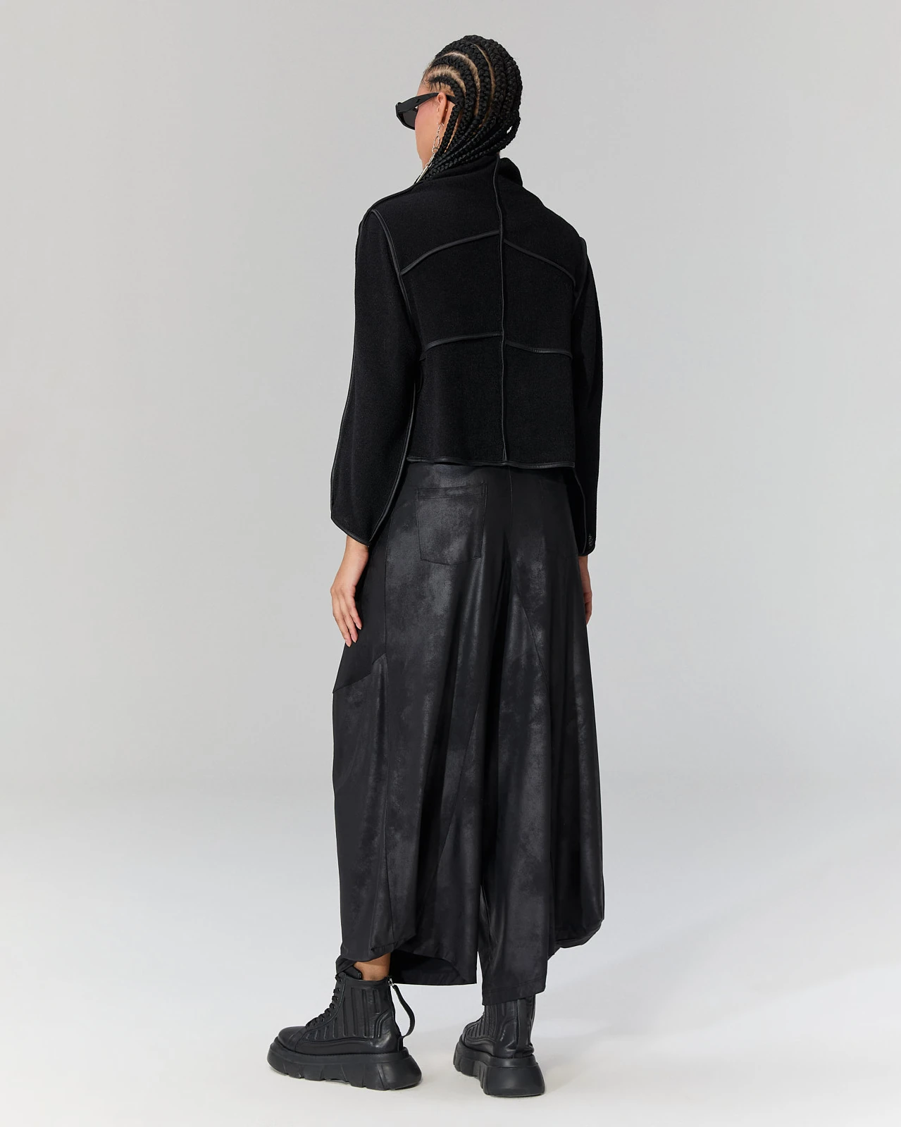 Deri Görünümlü Şalvar