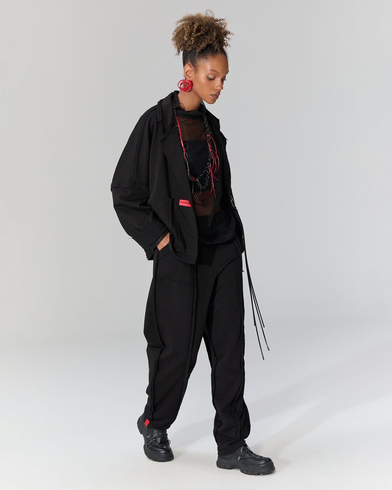 Oversize Jakarlı Spor Ceket