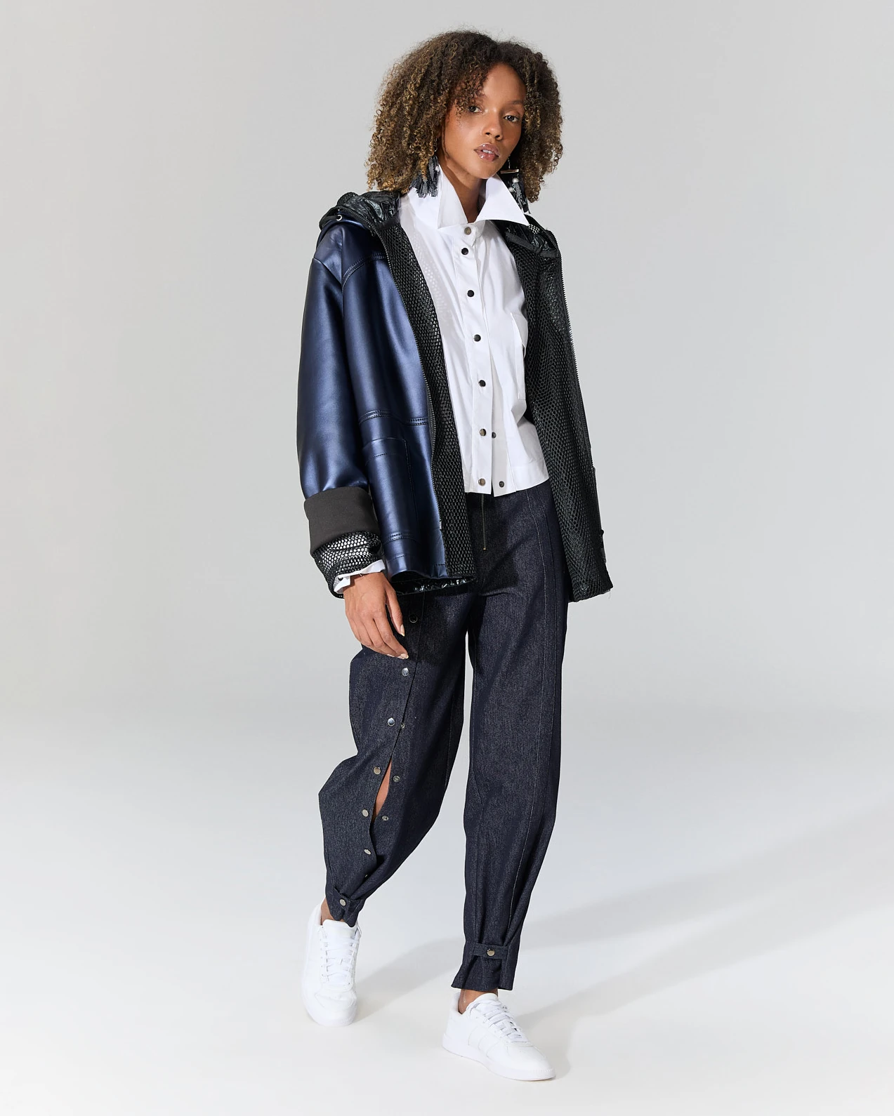 Çıtçıtlı Denim Pantolon