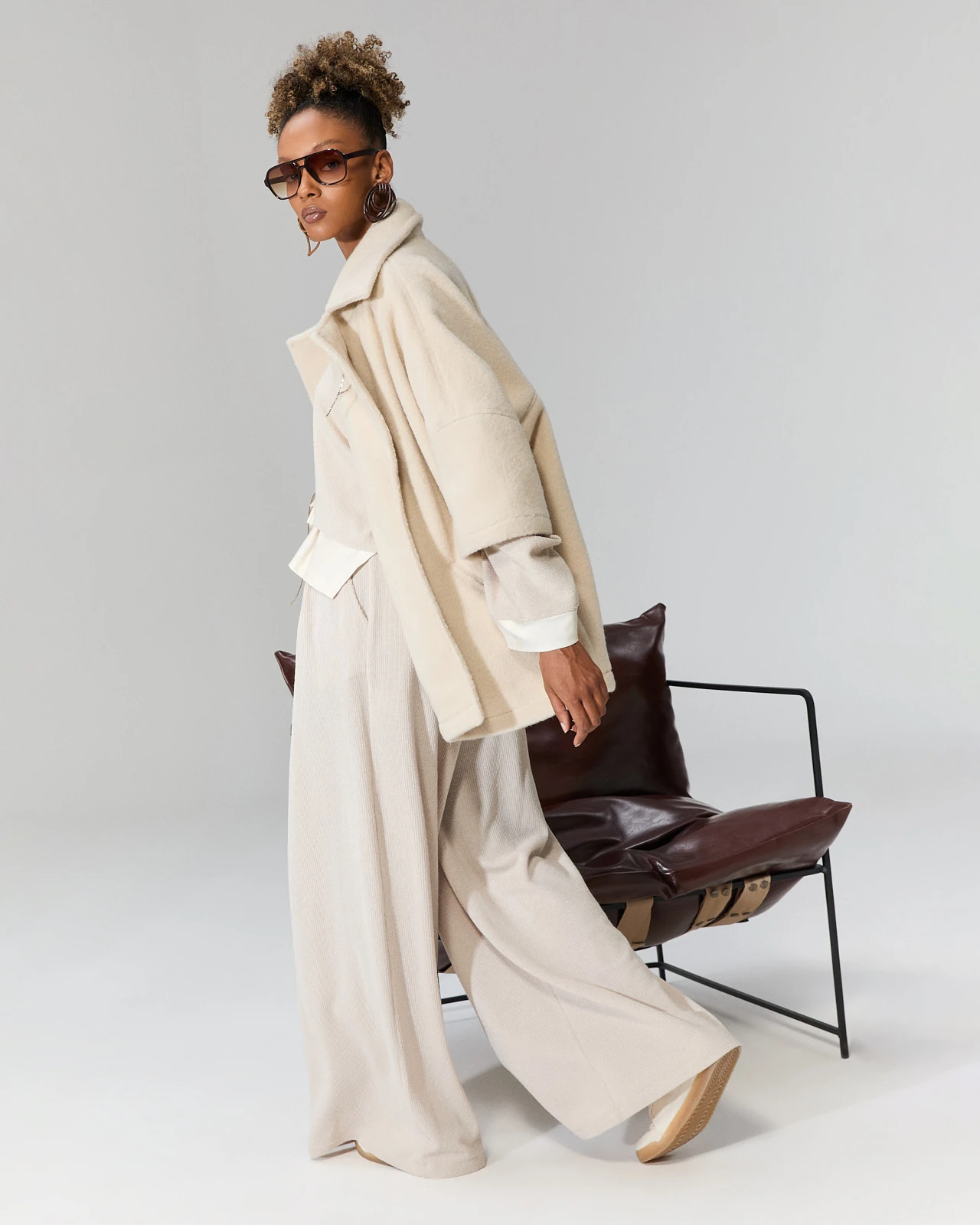 Truvakar Kollu Peluş Ceket