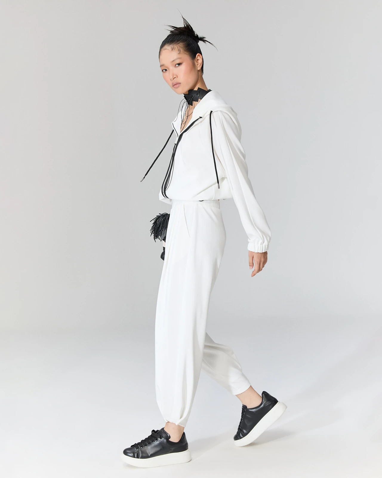 Büzgülü Kapüşonlu Ceket