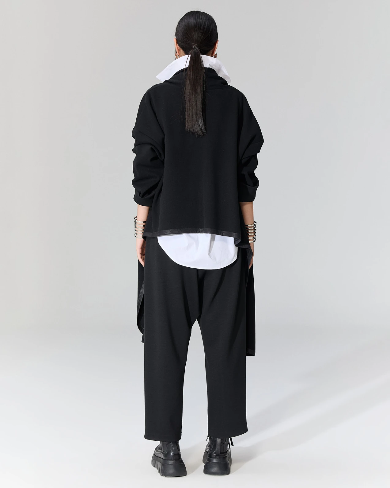 Fermuarlı Deri Şalvar