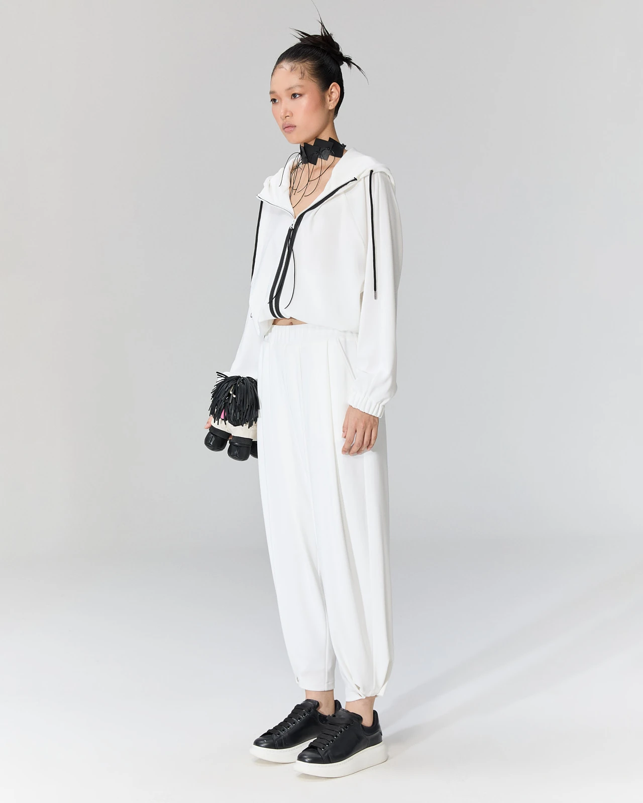 Büzgülü Kapüşonlu Ceket