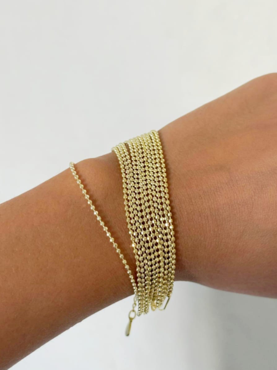 925 Ayar Gümüş 12 Zincirli ROPE CASCADE Bileklik