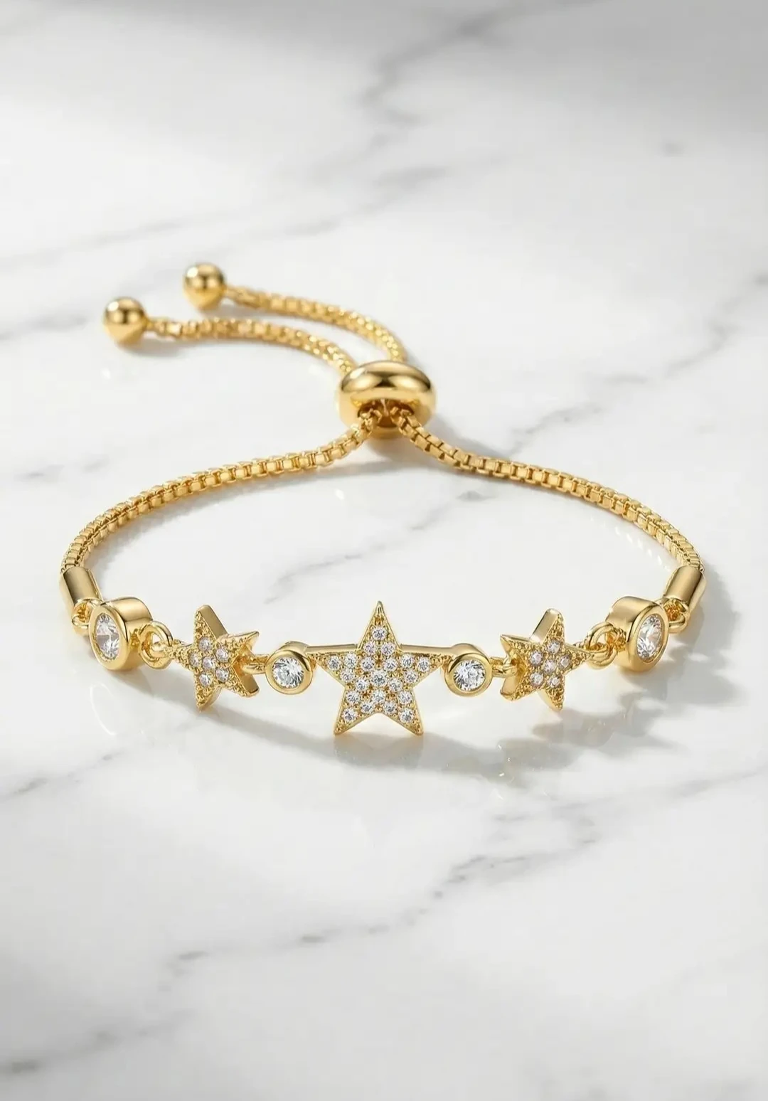 Taşlı Asansörlü Yıldız Bileklik