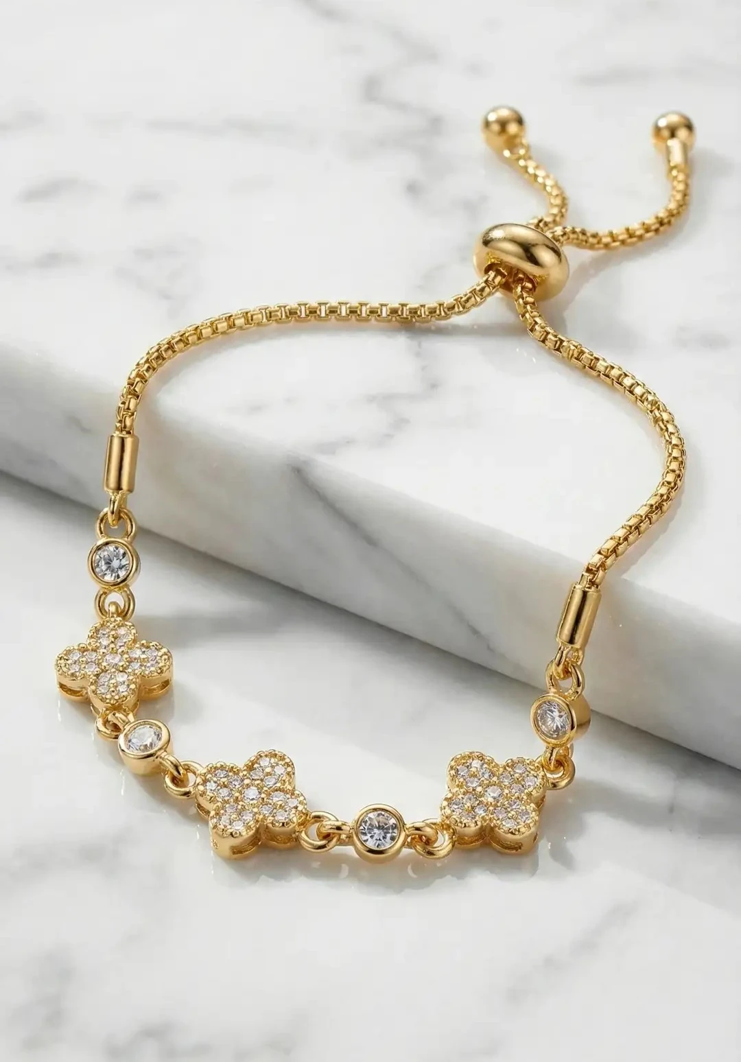 Yonca Motifli Asansörlü Bileklik