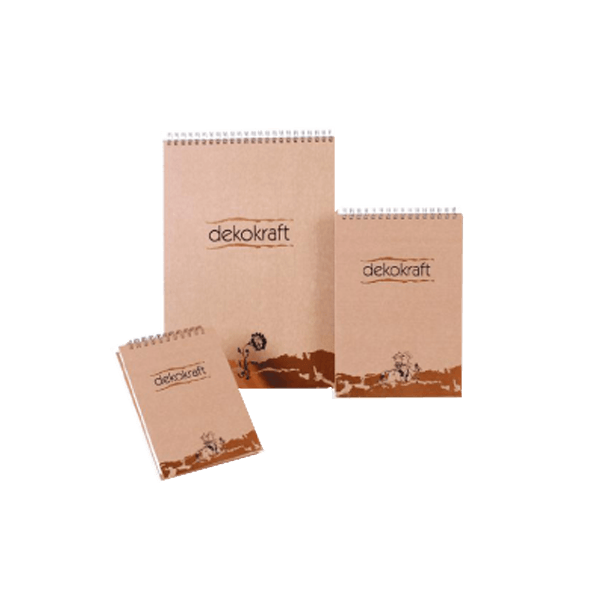 Keskin Color Bloknot Dekokraft Spiralli Çizgili A4 100 YP 144001-99