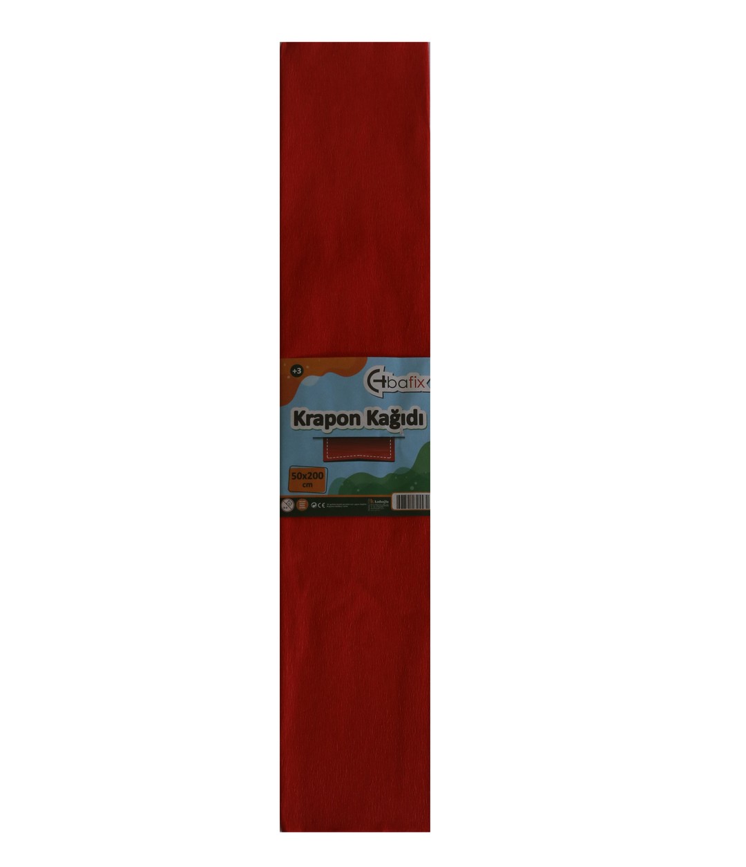 Bafix Krapon kağıt 10 LU 50x200 CM Kırmızı