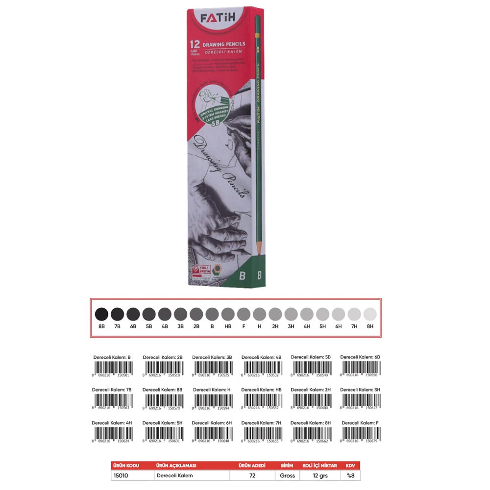 Fatih Kurşun Kalem Dereceli 8B