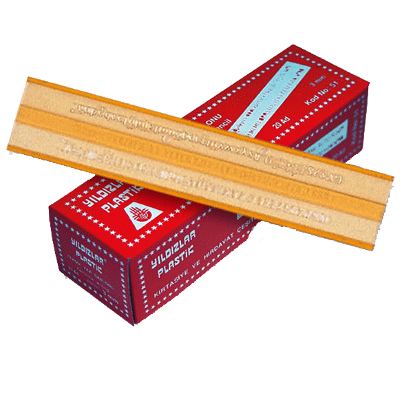 Yıldızlar Yazı Şablonu Teknik 3 MM 51