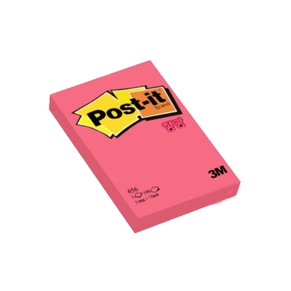 Post-it Yapışkanlı Not Kağıdı 100 YP 51x76 Melon Pembe 656