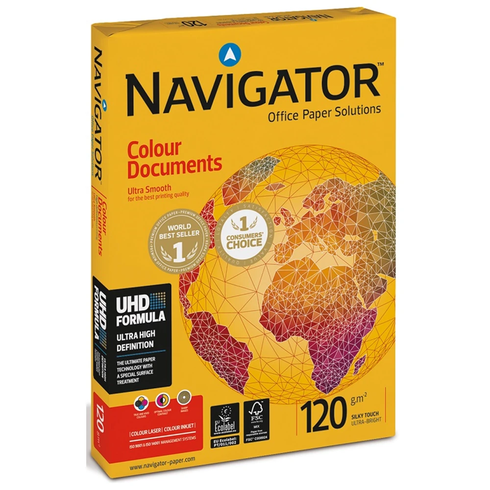Navigator Gramajlı Fotokopi Kağıdı Colour Documents 500 LÜ A3 120 GR Beyaz