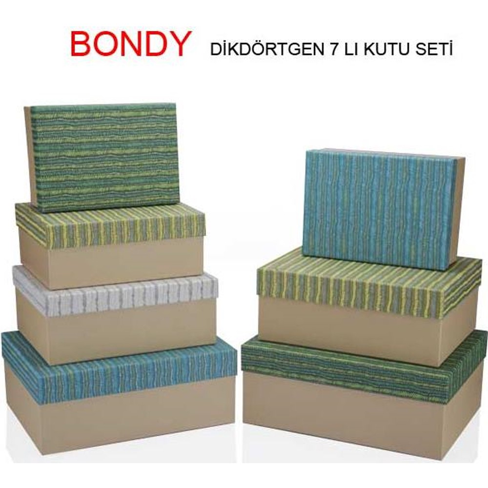 Gıpta Hediye Kutusu Bondy Dikdörtgen 7 Lİ BX80410