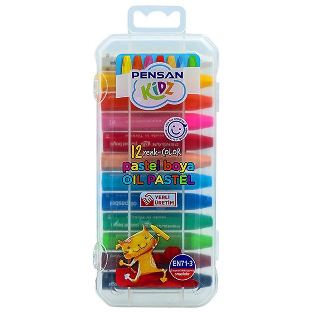 Pensan Pastel Boya Kidz Pratik Kutulu 12 Renk 99967