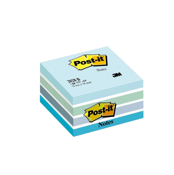 Post-it Yapışkanlı Not Kağıdı Küp 450 YP 76x76 Mavi 2028-B