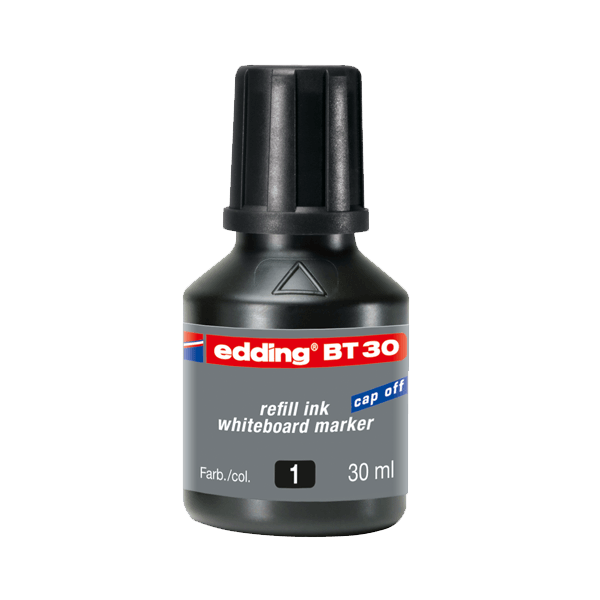 Edding Tahta Kalem Mürekkebi Damlalıklı 30 ML Siyah BT30