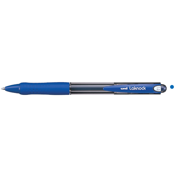 Uni-Ball Tükenmez Kalem Laknock Medium 1.0 MM Mekanik Bilye Uç Mavi SN-100