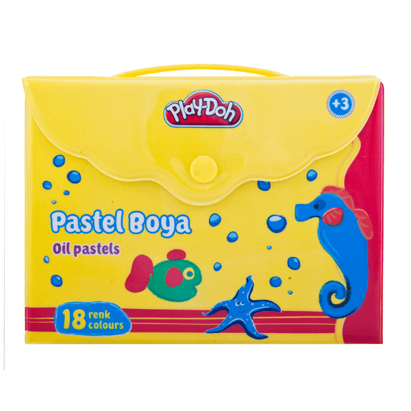 Play-Doh Pastel Boya Çantalı 18 Renk PLAY-PA006