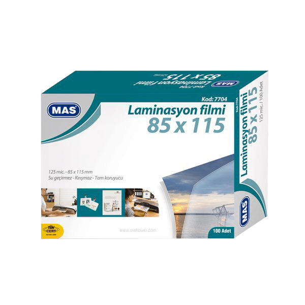 Mas Laminasyon Filmi Parlak 85x115 125 MIC 7704