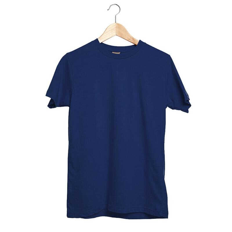 488705-XXL GARDENYA LACİVERT XXL SIFIR YAKA TİŞÖRT