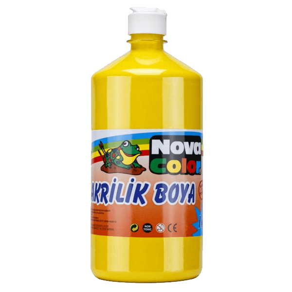 Nova Color Akrilik Boya 1 KG Sarı NC-221