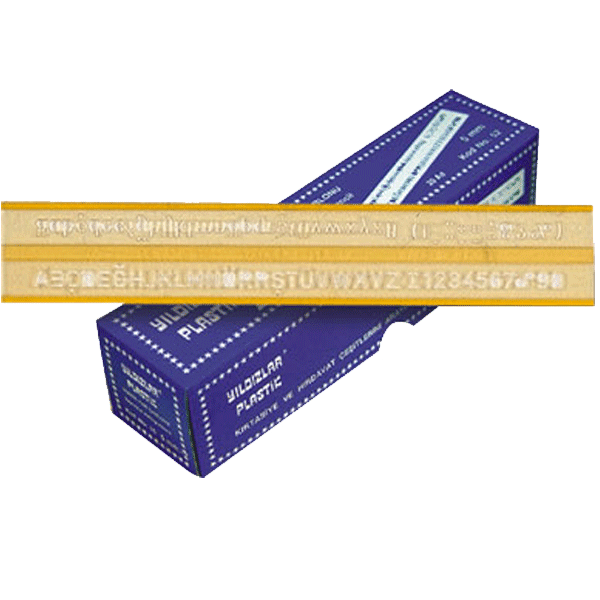 Yıldızlar Yazı Şablonu Teknik 5 MM 52